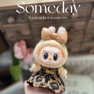 LABUBU LaBuBu Meilade Sitting Party Macaron Rubber Blind Box Pendant Doll Clothes