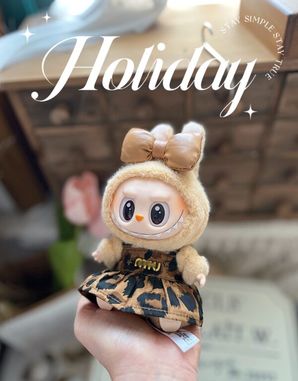 LABUBU LaBuBu Meilade Sitting Party Macaron Rubber Blind Box Pendant Doll Clothes - Image 3