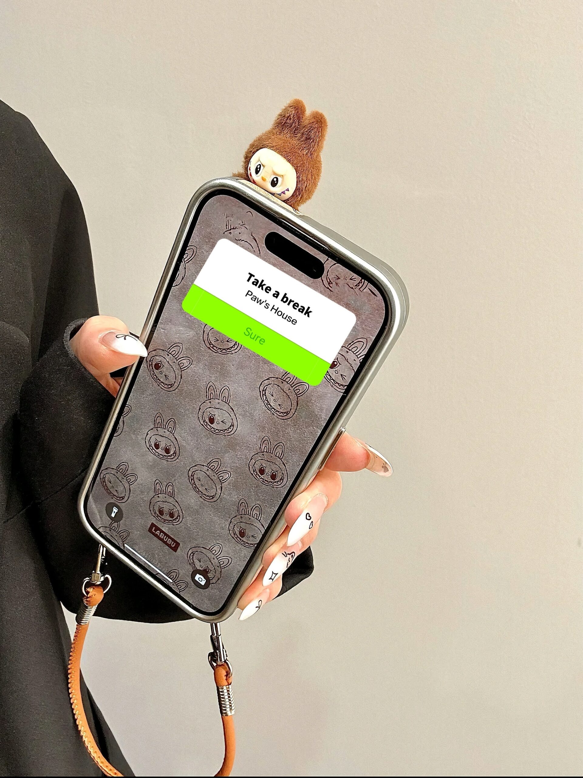 Labu | Brown Print | Phone Case - Image 2