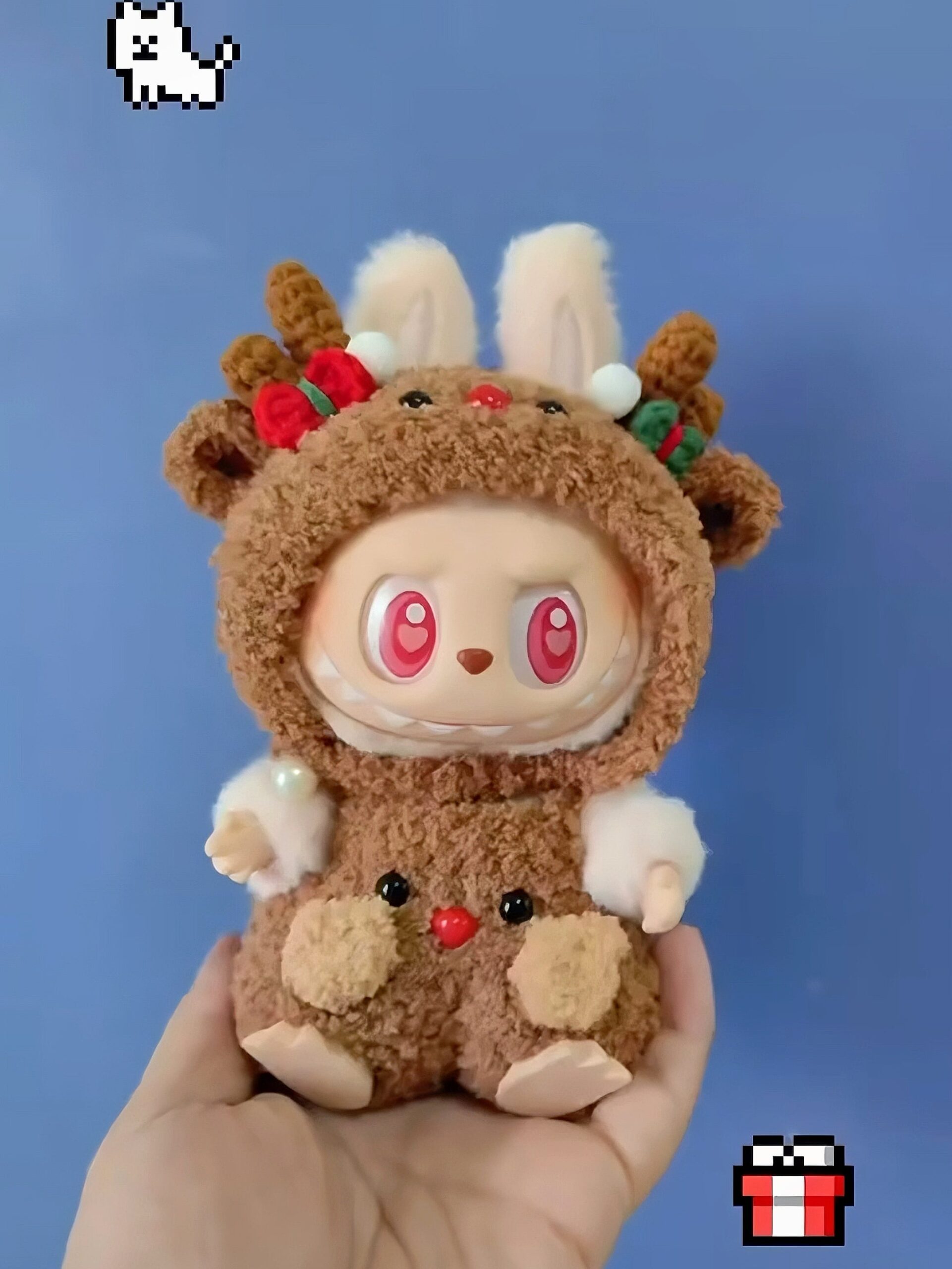 Labubu  | Christmas Reindeer | Doll Clothes Handmade - Image 7