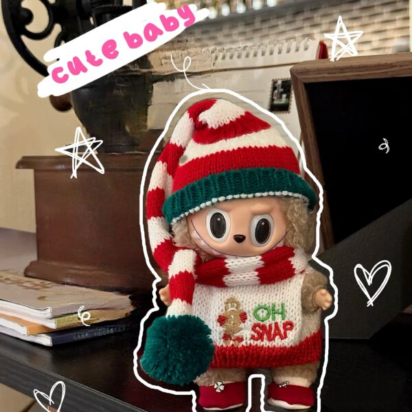 Labubu Christmas Sweater| Doll Clothes Series 2 - Image 2