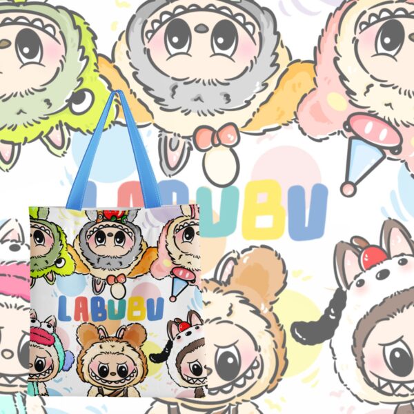 Labubu Cute Canvas Bag Includes zipper - Image 10