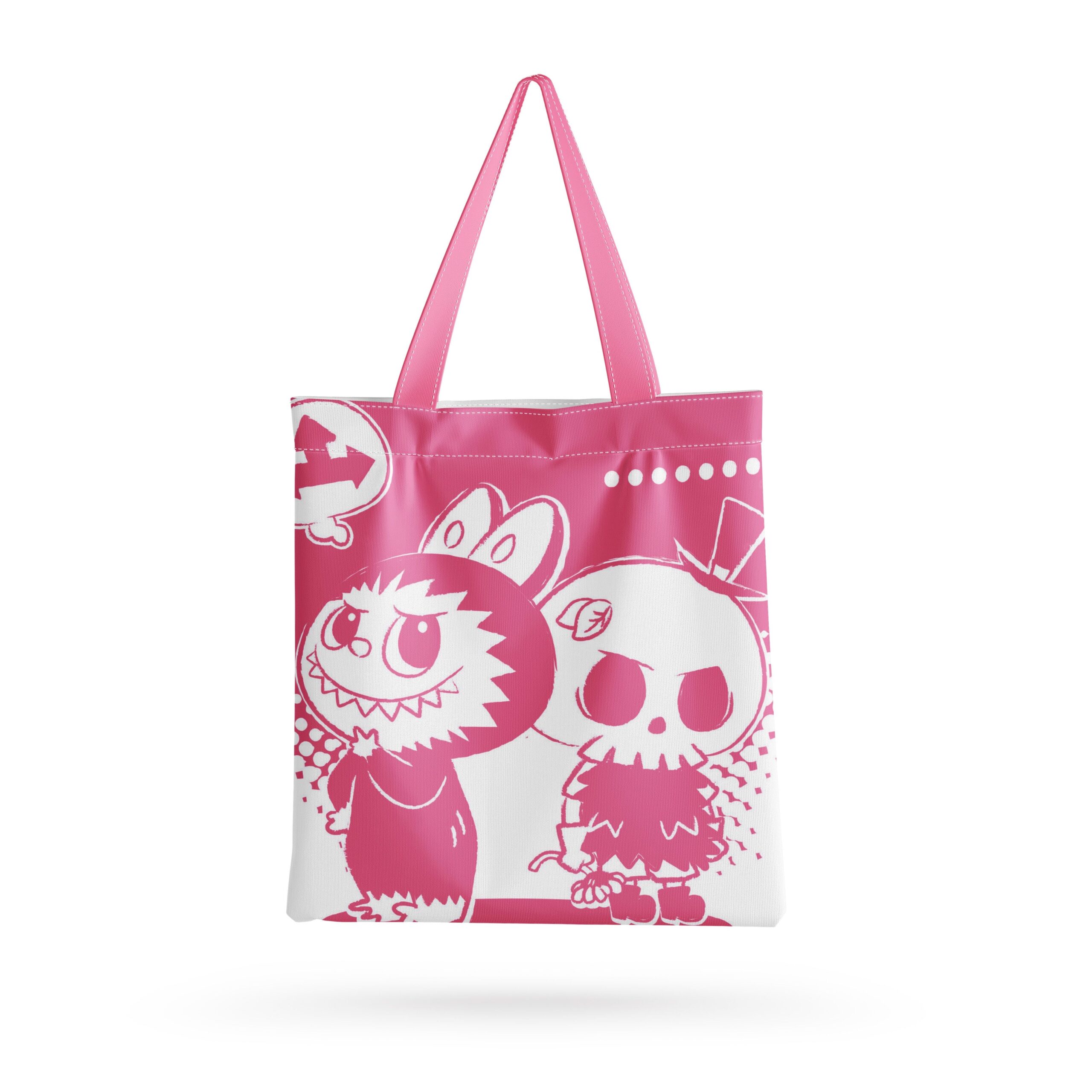 Labubu Cute Canvas Bag Includes zipper - Image 13