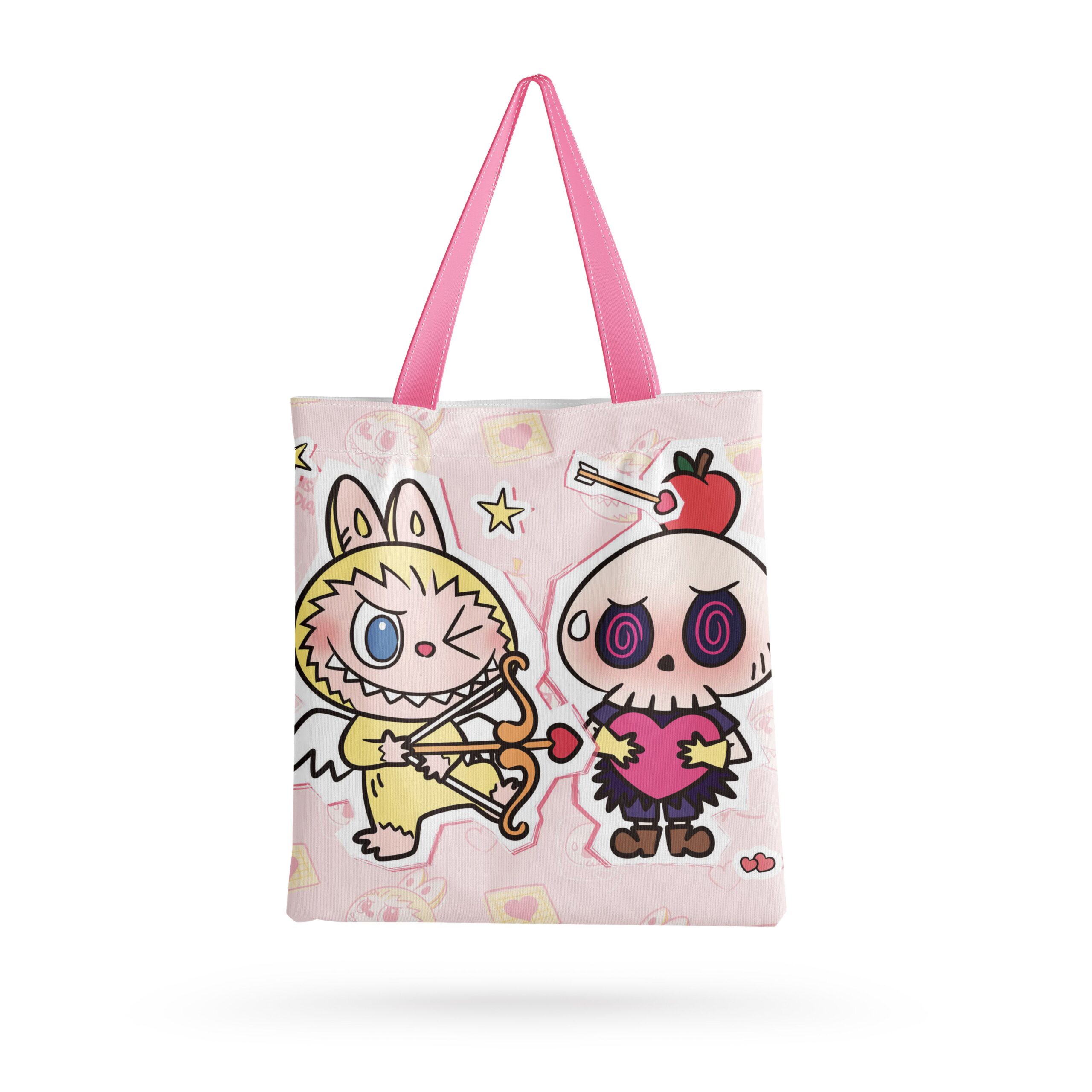 Labubu Cute Canvas Bag Includes zipper - Image 15