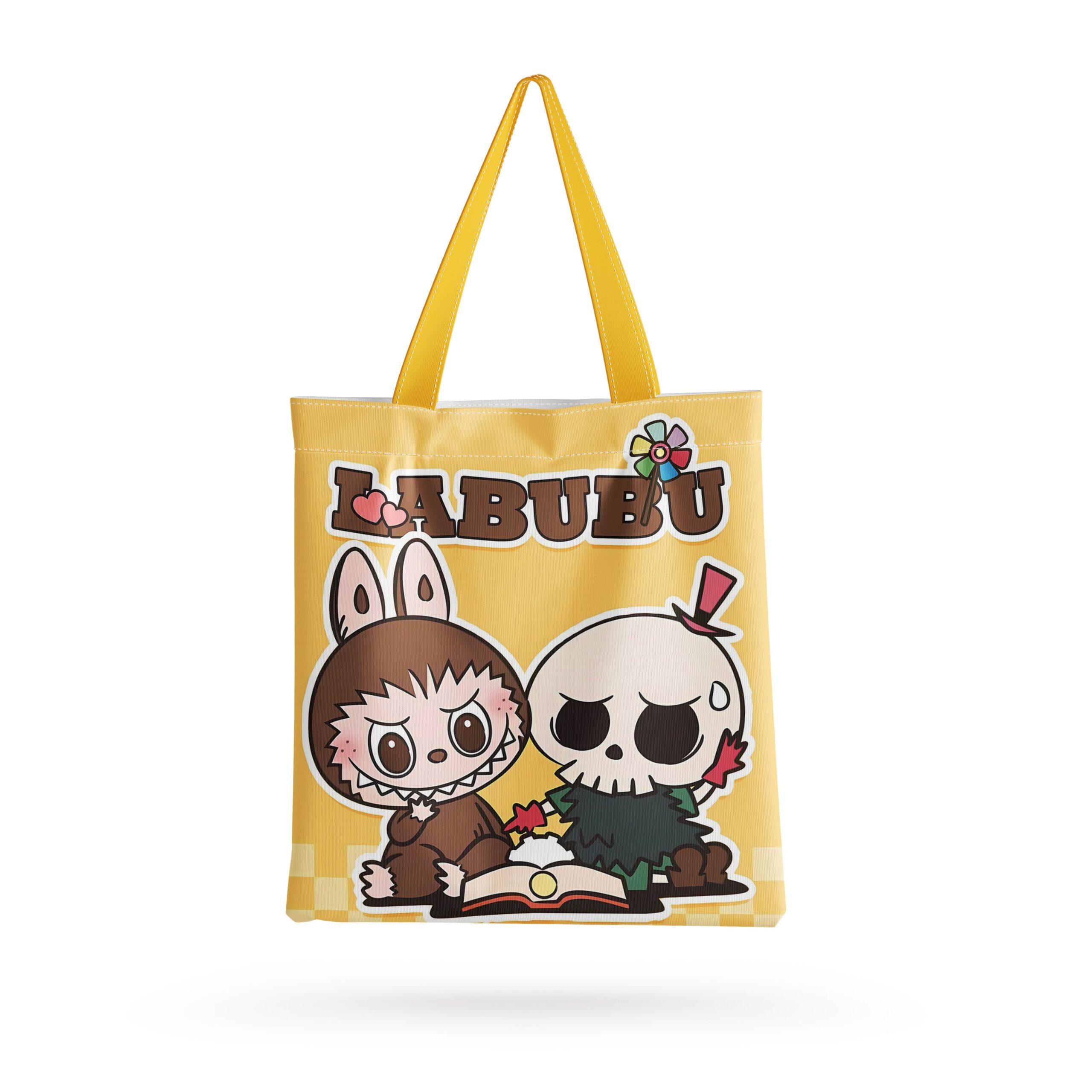 Labubu Cute Canvas Bag Includes zipper - Image 19