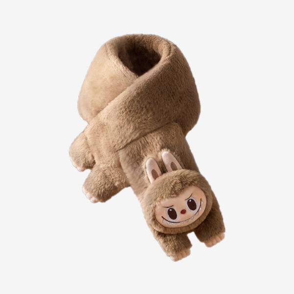 Warm Fluffy Holiday Series- LABUBU Plush Scarf - Image 3