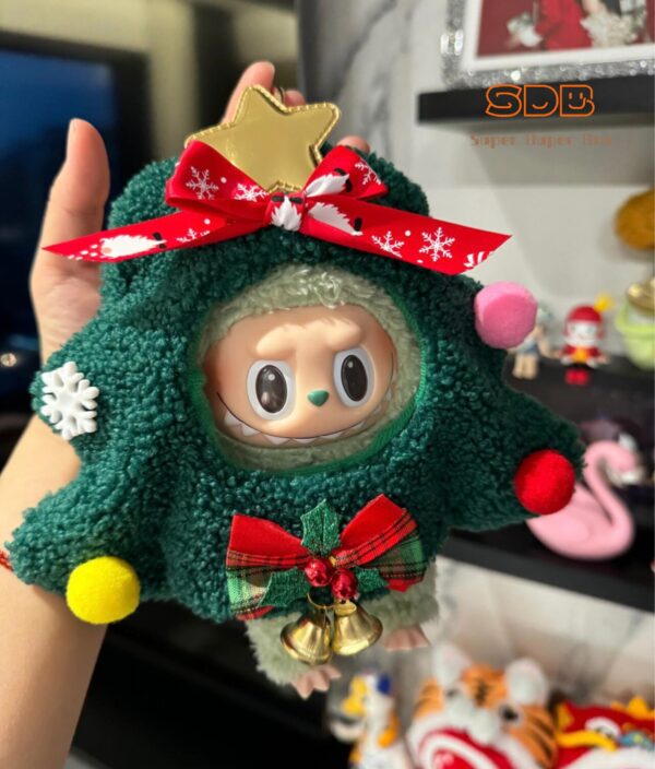 Labubu Christmas Headpiece | Handcrafted Doll Outfit Series 2 - Image 7