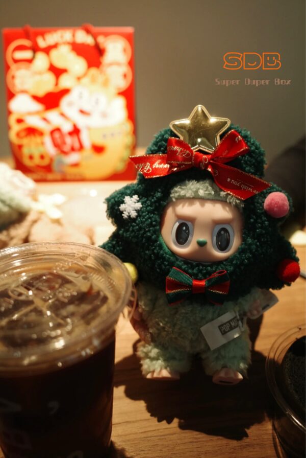 Labubu Christmas Headpiece | Handcrafted Doll Outfit Series 2 - Image 3