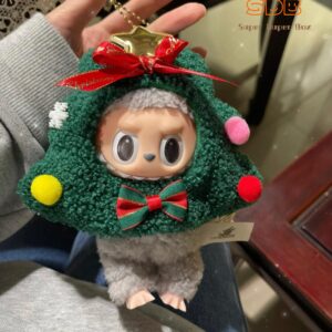 Labubu Christmas Headpiece | Handcrafted Doll Outfit Series 2