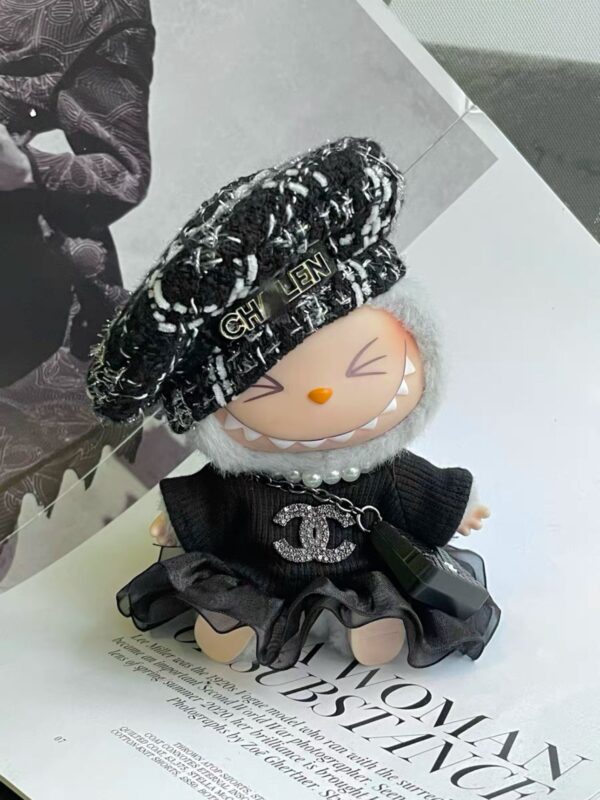 Labubu Chanel series outfits（Handmade） - Image 4