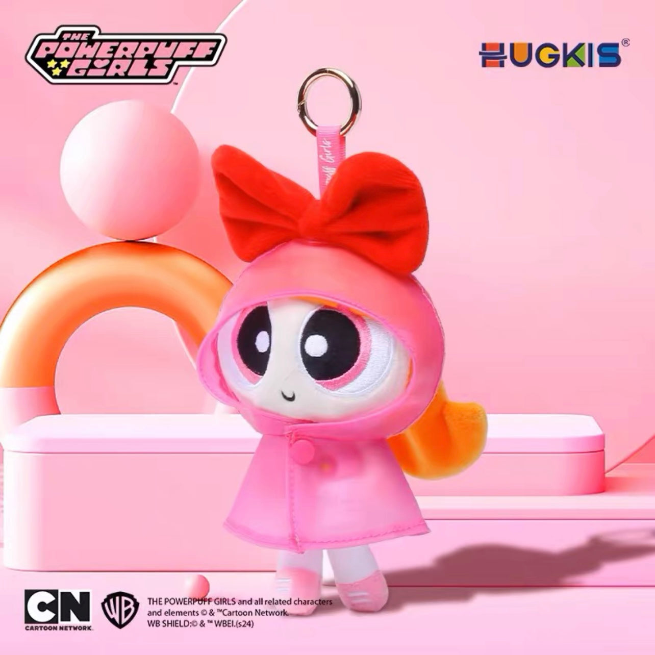 HUGKIS Powerpuff Girls Angel Plush Keychain Toy - Image 2