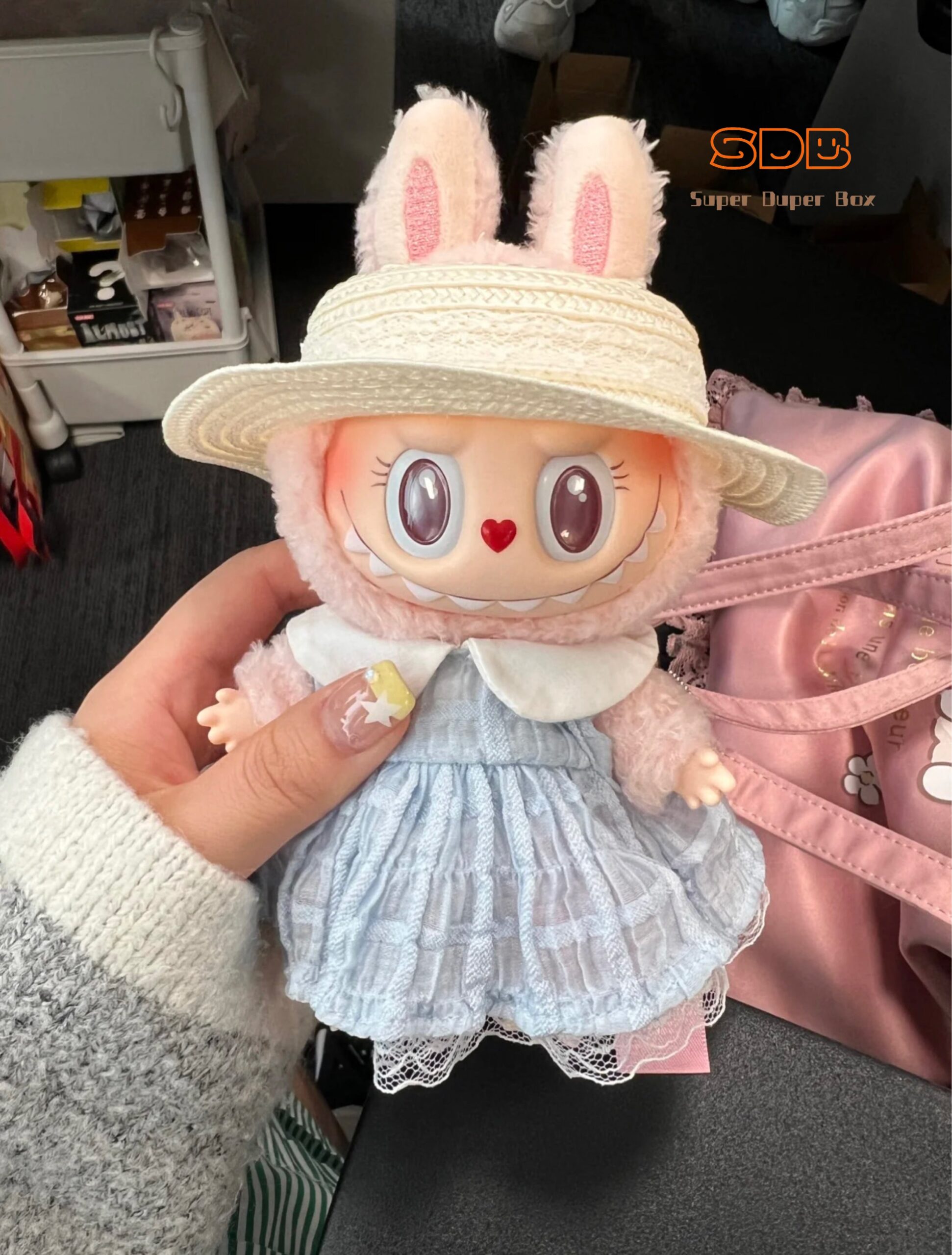 Sweetheart Series 3 | Labubu Mokoko Vinyl Plush Keychain - Image 3