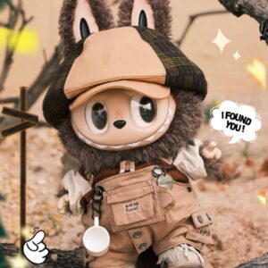 Zimomo Leader 58cm Trendy Toy Handicraft Vinyl Doll Labubu Khaki Set Doll Clothes Original Design