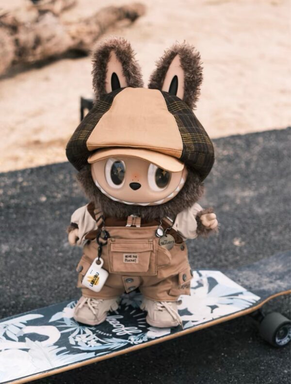 Zimomo Leader 58cm Trendy Toy Handicraft Vinyl Doll Labubu Khaki Set Doll Clothes Original Design - Image 2