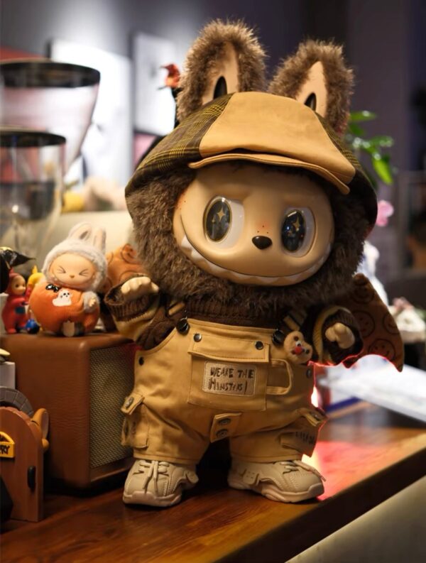 Zimomo Leader 58cm Trendy Toy Handicraft Vinyl Doll Labubu Khaki Set Doll Clothes Original Design - Image 3
