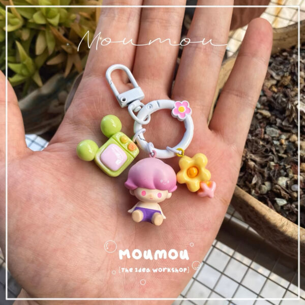 Authentic Pop Mart Sitting Moe Beads - Mobile Phone Bag & Keychain - Image 7