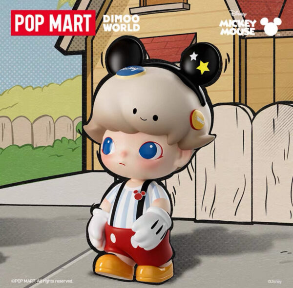 POPMART Bubble Mart MEGA JUST DIMOO 400% Mickey trend fashion toy ornament(Pre-Order) - Image 2