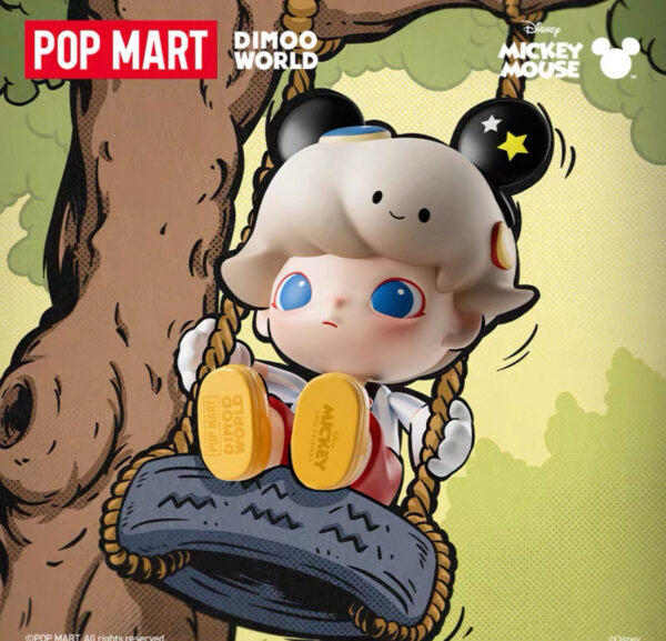 POPMART Bubble Mart MEGA JUST DIMOO 400% Mickey trend fashion toy ornament(Pre-Order) - Image 3