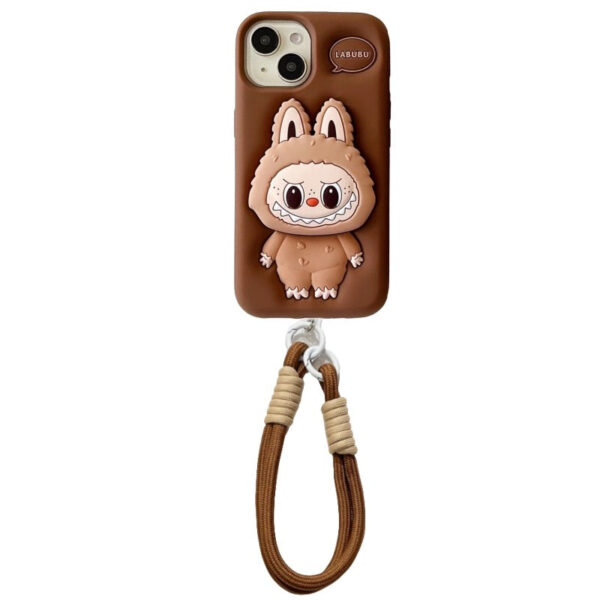 3D Labubu Phone Holder with Shockproof iPhone Case - Image 2