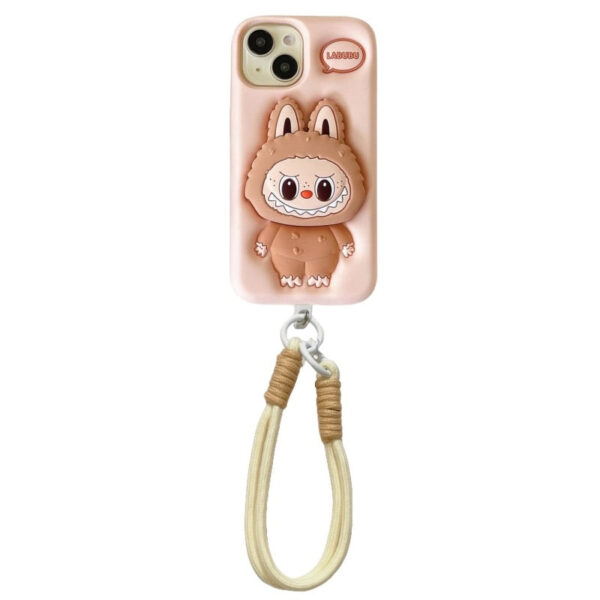 3D Labubu Phone Holder with Shockproof iPhone Case - Image 3