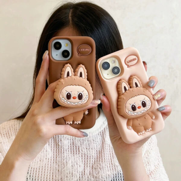3D Labubu Phone Holder with Shockproof iPhone Case - Image 7