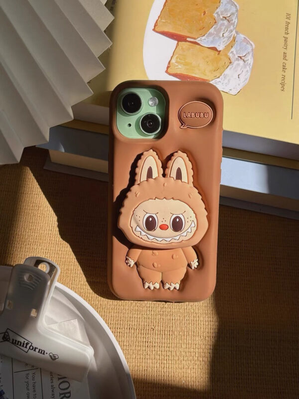 3D Labubu Phone Holder with Shockproof iPhone Case - Image 11
