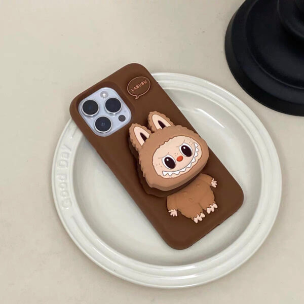 3D Labubu Phone Holder with Shockproof iPhone Case - Image 12