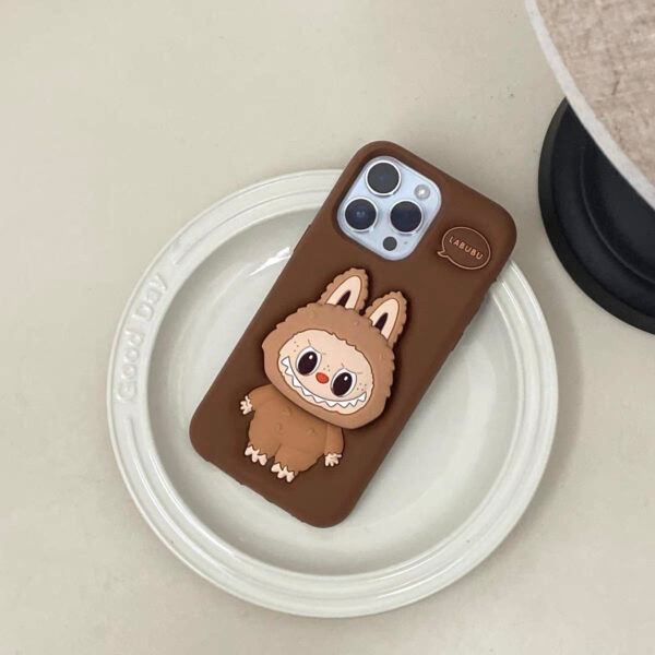 3D Labubu Phone Holder with Shockproof iPhone Case - Image 13