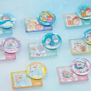 LuLu the Piggy Ocean - Tinplate Badge (Random)