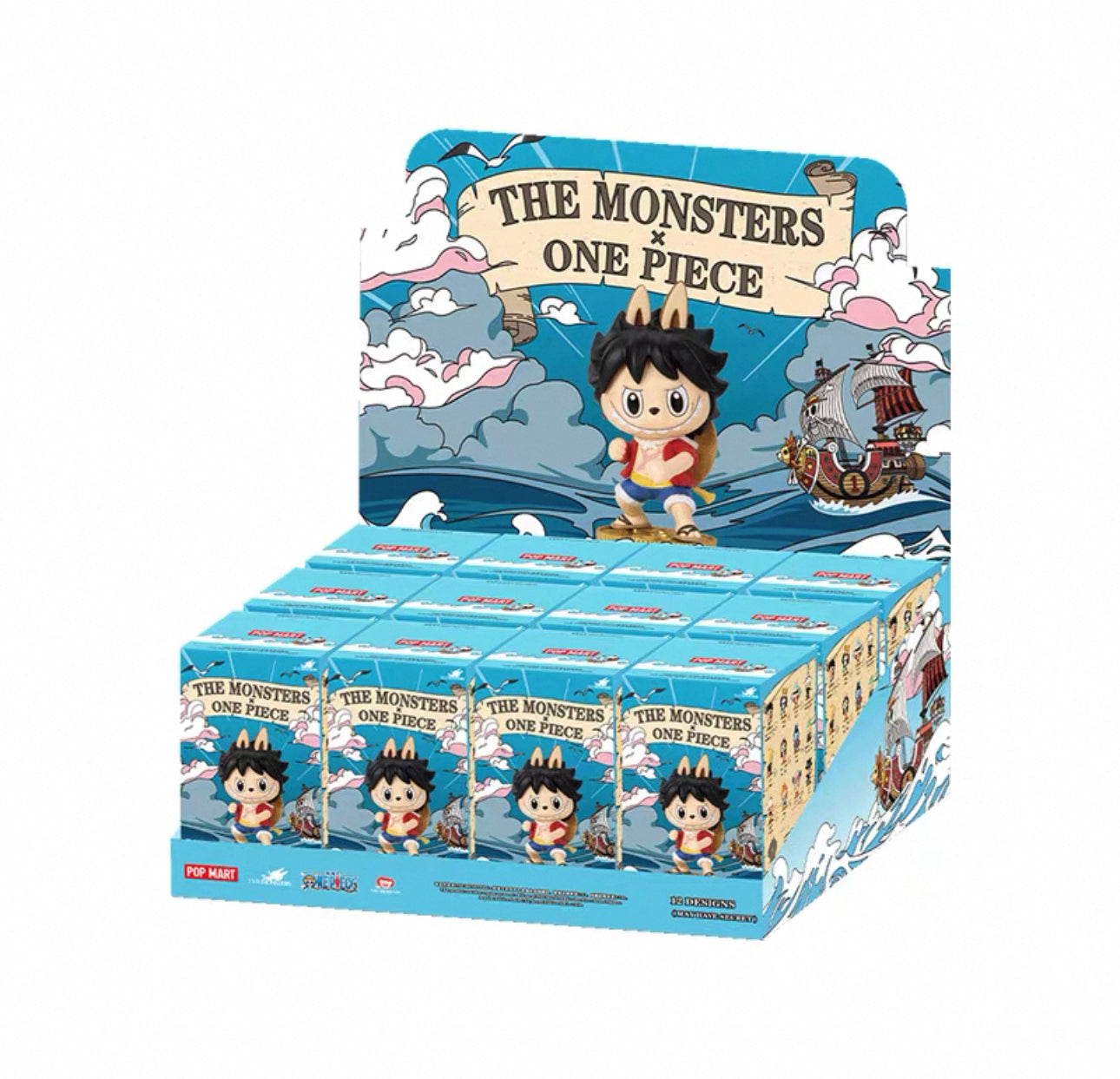 POPMART Labubu One Piece Collaboration Luffy Mystery Box Figure - Image 3
