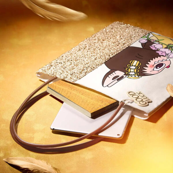 （Thailand Only）Labubu Good Luck To You-Canvas Bag - Image 3