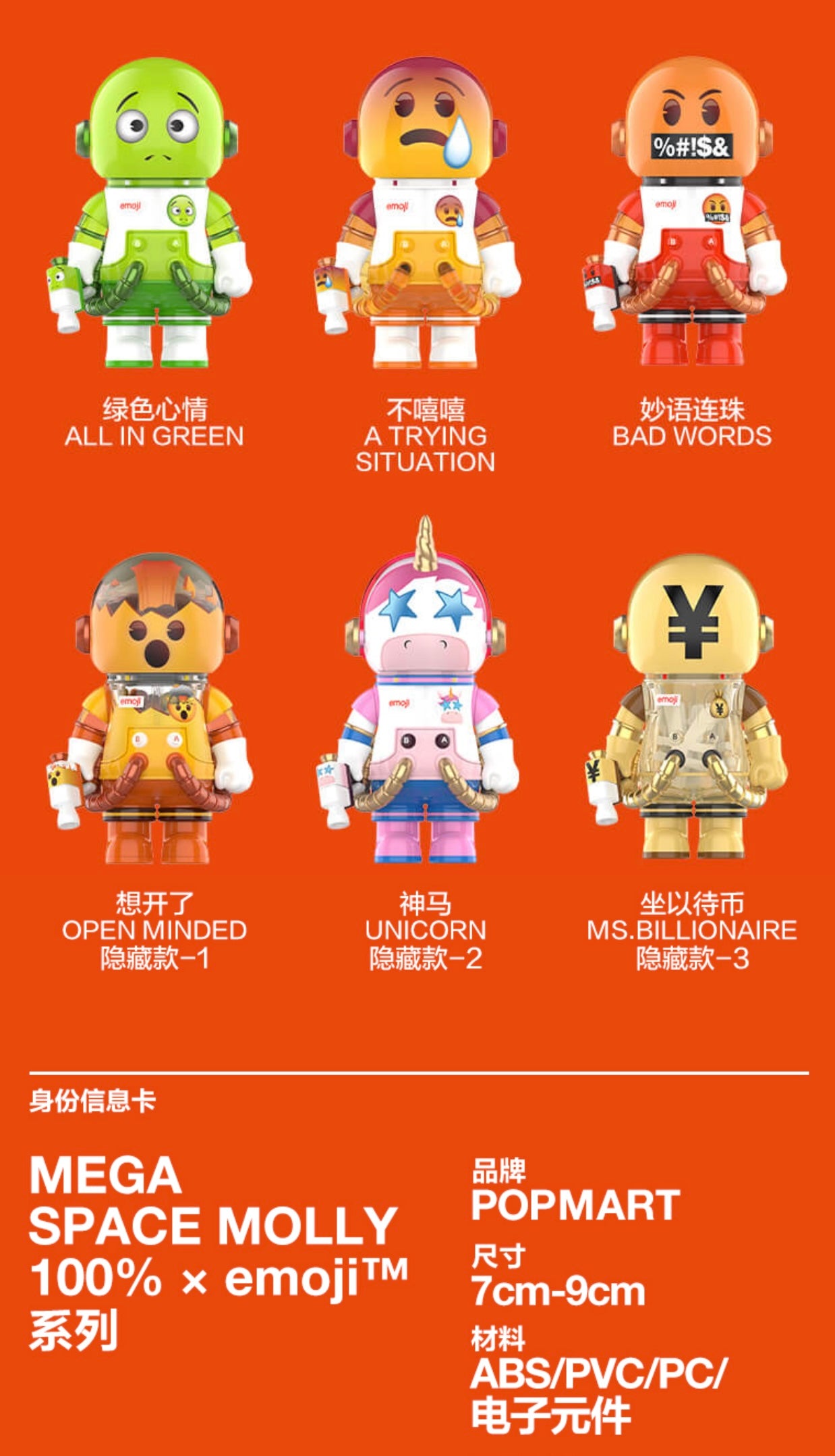 MEGA SPACE MOLLY 100% × Emoji Series - Image 4