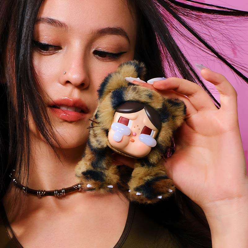 CRYBABY Leopard &Cat Series – Vinyl Plush Keychain Blind Box - Image 6