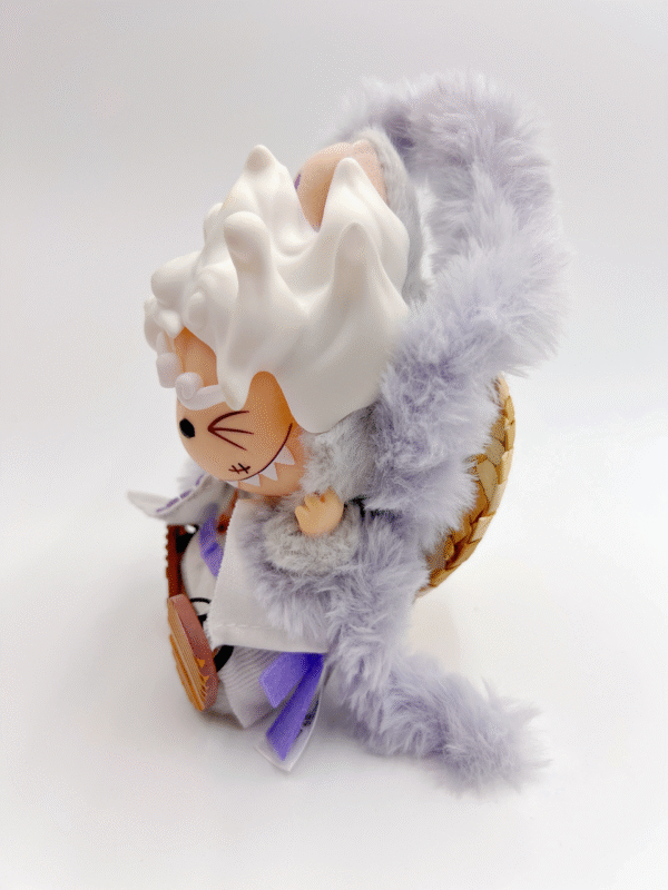 PopMart One Piece x Labubu Luffy Hidden Version Customized Vinyl Doll - Image 3
