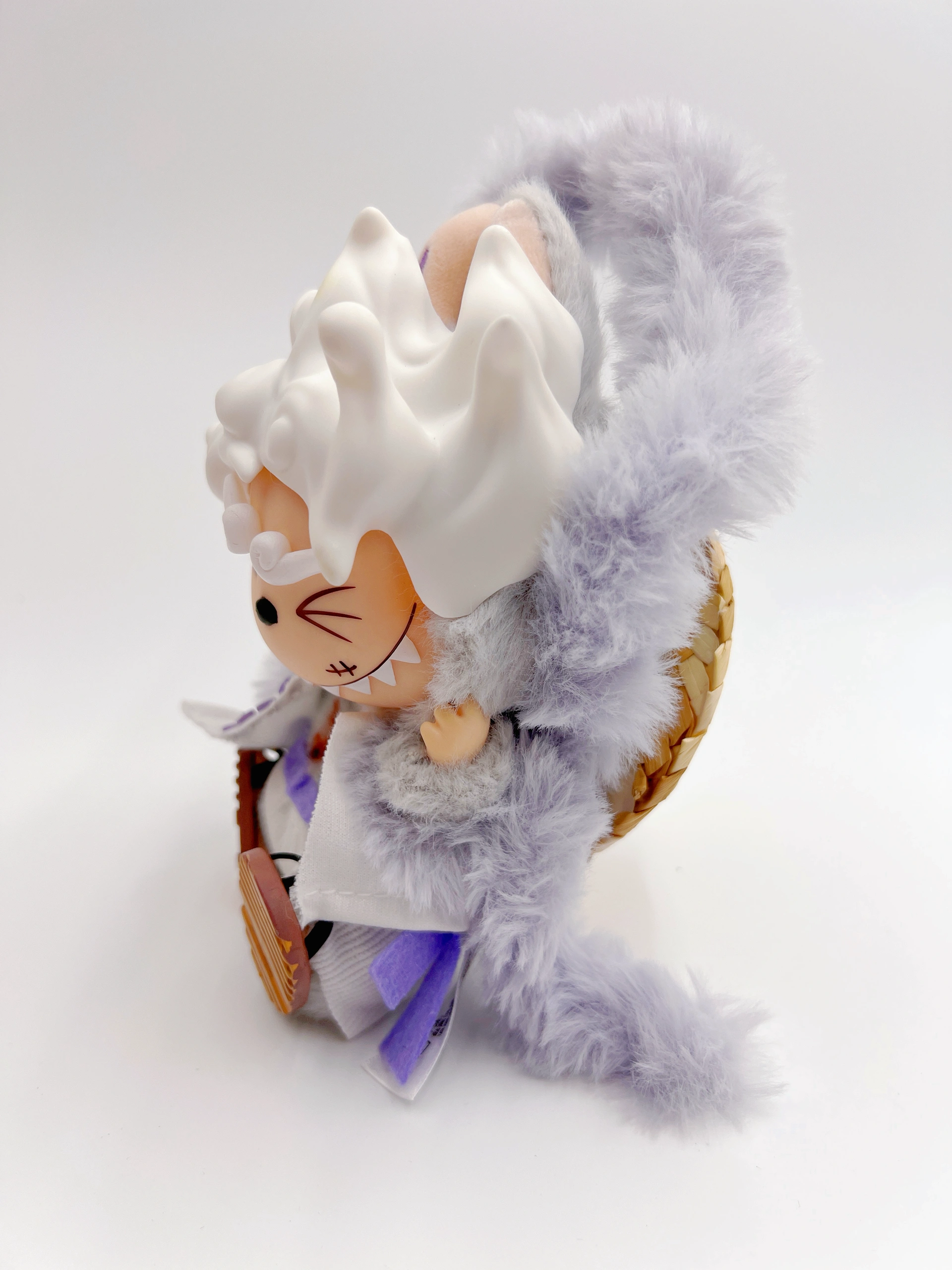 PopMart One Piece x Labubu Luffy Hidden Version Customized Vinyl Doll - Image 3