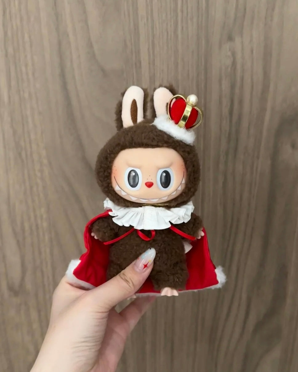 King Labubu's New Clothes (Cloak + Collar + Tiara) - Image 2
