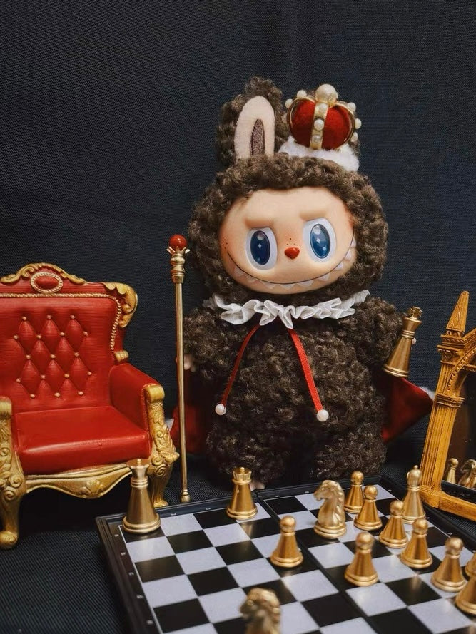 King Labubu's New Clothes (Cloak + Collar + Tiara) - Image 3