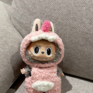 Labubu Pink Dino Outfit