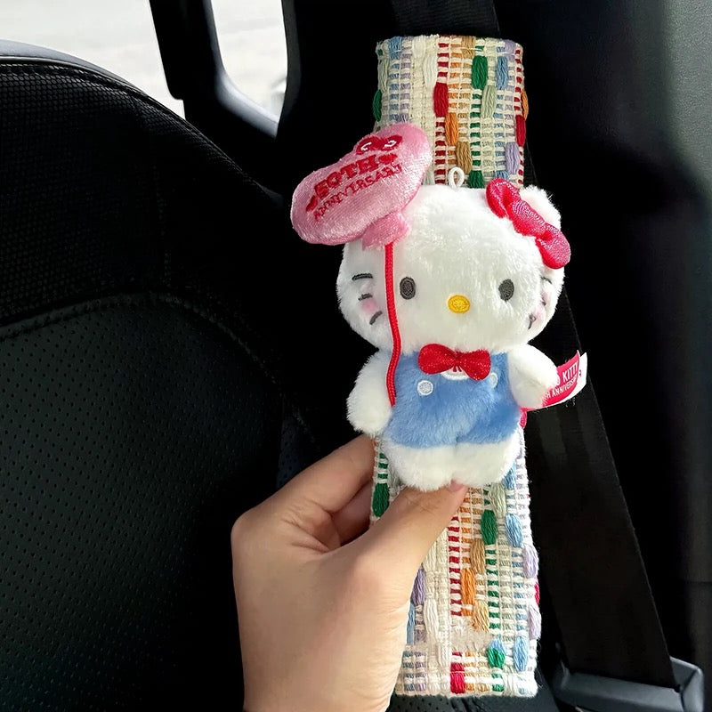 Hello Kitty 50th Anniversary Car Seatbelt Protectors - Image 6
