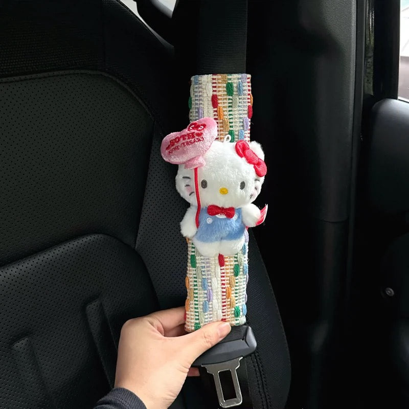 Hello Kitty 50th Anniversary Car Seatbelt Protectors - Image 8