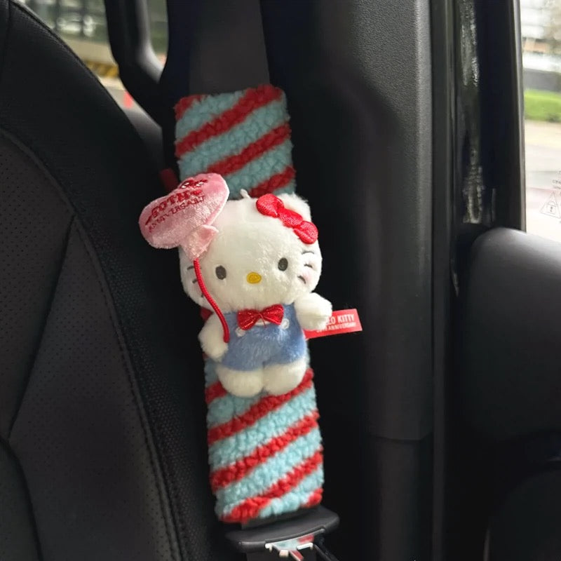 Hello Kitty 50th Anniversary Car Seatbelt Protectors - Image 9