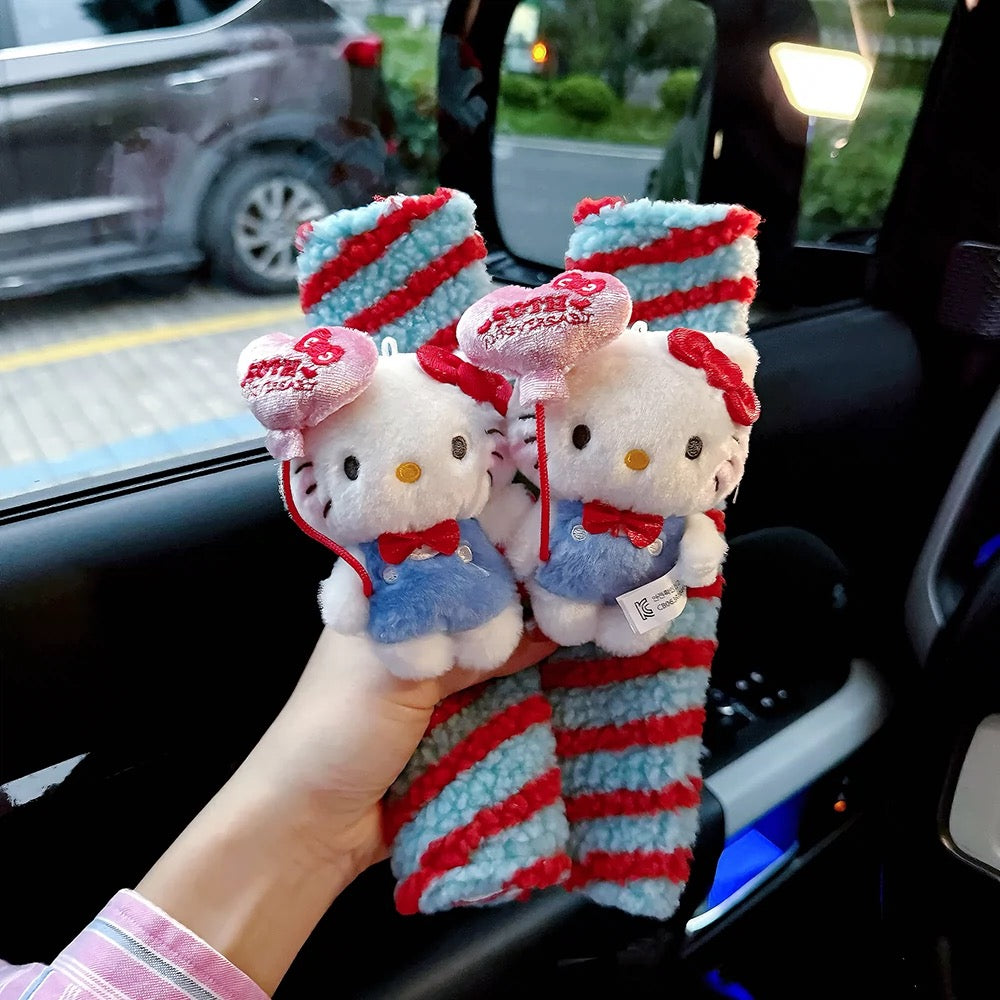 Hello Kitty 50th Anniversary Car Seatbelt Protectors - Image 4