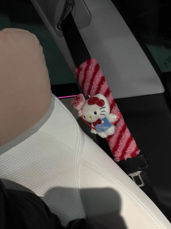 Hello Kitty 50th Anniversary Car Seatbelt Protectors - Image 5
