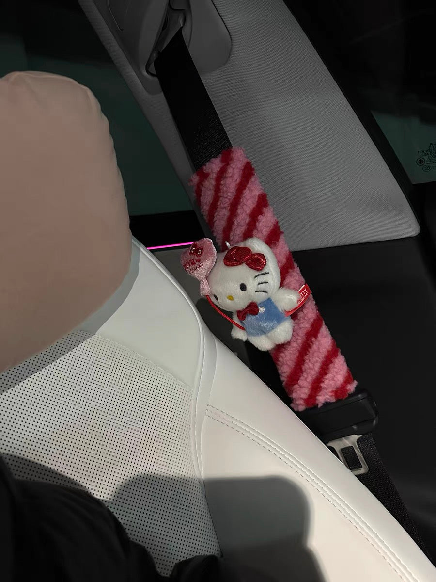 Hello Kitty 50th Anniversary Car Seatbelt Protectors - Image 5