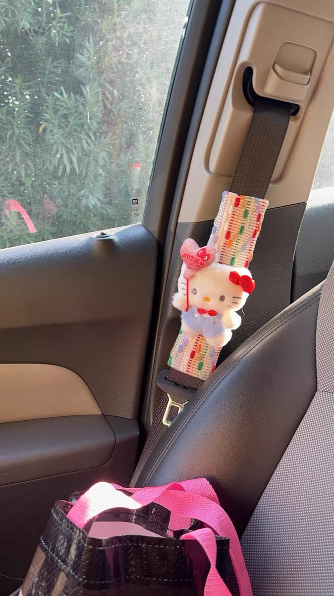 Hello Kitty 50th Anniversary Car Seatbelt Protectors - Image 10