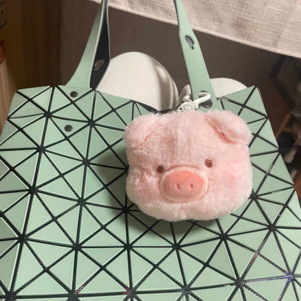 LuLu Pig Head Plush Pendant - Image 5