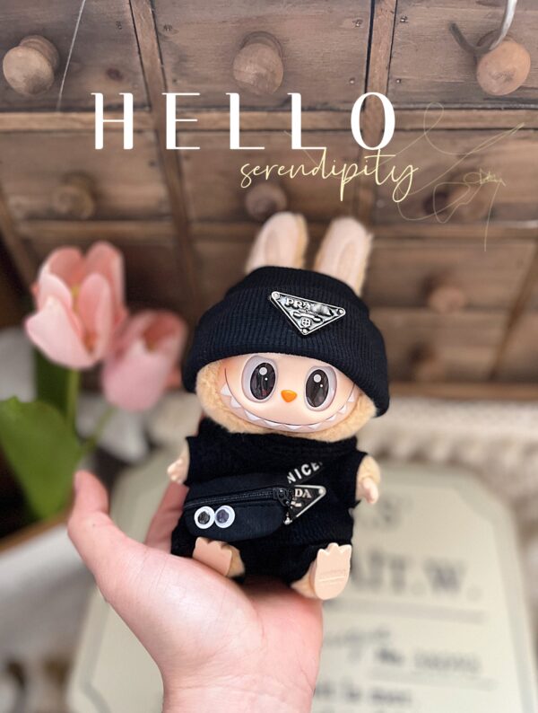 POP MART LABUBU Sitting Party Macaron Vinyl Blind - box Pendant Doll Clothes - Image 3