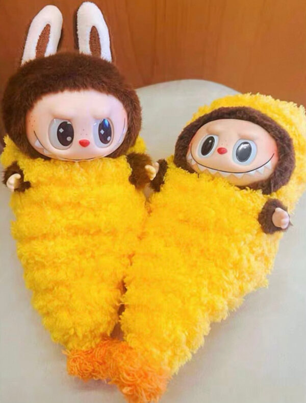 Popmart Labubu Macaron 17cm Deep - Fried Shrimp - themed Doll Clothes, Accessories for Pendant - style Dolls - Image 2
