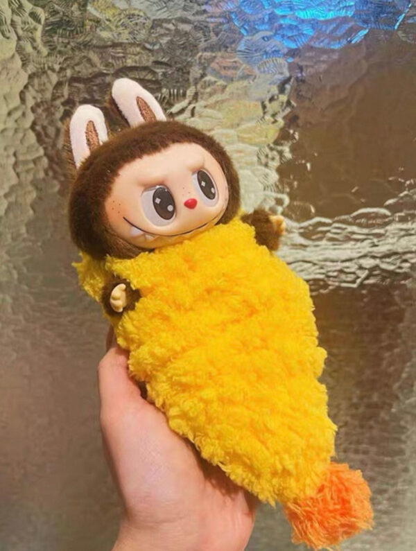 Popmart Labubu Macaron 17cm Deep - Fried Shrimp - themed Doll Clothes, Accessories for Pendant - style Dolls - Image 3