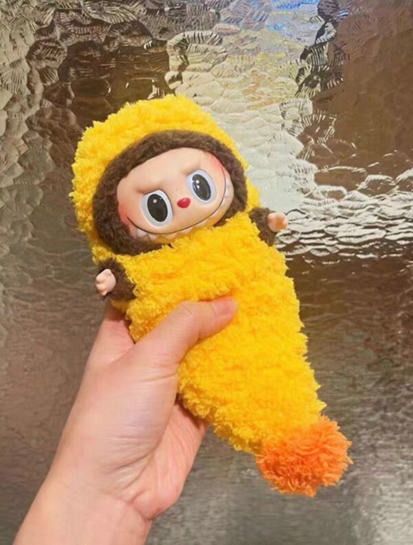 Popmart Labubu Macaron 17cm Deep - Fried Shrimp - themed Doll Clothes, Accessories for Pendant - style Dolls - Image 4